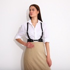 Портупея женская на грудь, цвет чёрный 9318066 - фото 16746785
