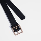Ремень женский, ширина 3,3 см, винт, пряжка металл, цвет чёрный 9318078