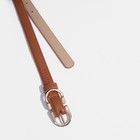 Ремень женский, ширина 1,8 см, пряжка металл, цвет рыжий - фото 21956459