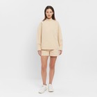 Костюм женский: блузка, шорты, MINAKU: Enjoy, бежевый, размер 42 - Фото 4