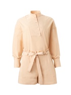 Костюм женский (блузка, шорты) MINAKU: Enjoy цвет бежевый, размер 48 9345778