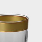 Набор питьевой с золотой каймой «Ампир», 7 предметов: кувшин 1,34 л, стаканы 250 мл, 6 шт - фото 10058930