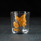 Набор стеклянных стаканов низких «Бабочка 3D», 250 мл, 6 шт - фото 42387169