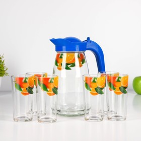 Набор питьевой «Лето»: 7 предметов: кувшин 1,5 л, стаканы 230 мл, 6 шт