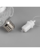 Ёлочный шар «Ледяной узор», 10 см, 1 LED, от батареек, свечение RGB - Фото 6