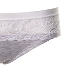 Трусы женские слипы, цвет светло-серый, размер 52 - фото 53703272