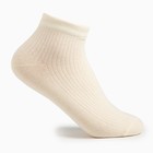 Носки женские укороченные, цвет молочный, размер 23-25 (37-40) - фото 319207871
