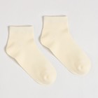 Носки женские укороченные, цвет молочный, размер 23-25 (37-40) - Фото 2