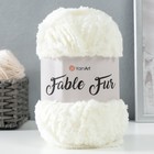 Пряжа "Fable Fur" 100% микрополиэстер 100м/100гр (966 молочный) 9436795 - фото 10173805