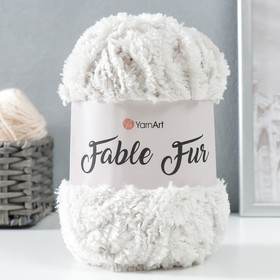 Пряжа "Fable Fur" 100% микрополиэстер 100м/100гр (967 речной жемчуг) 9436797