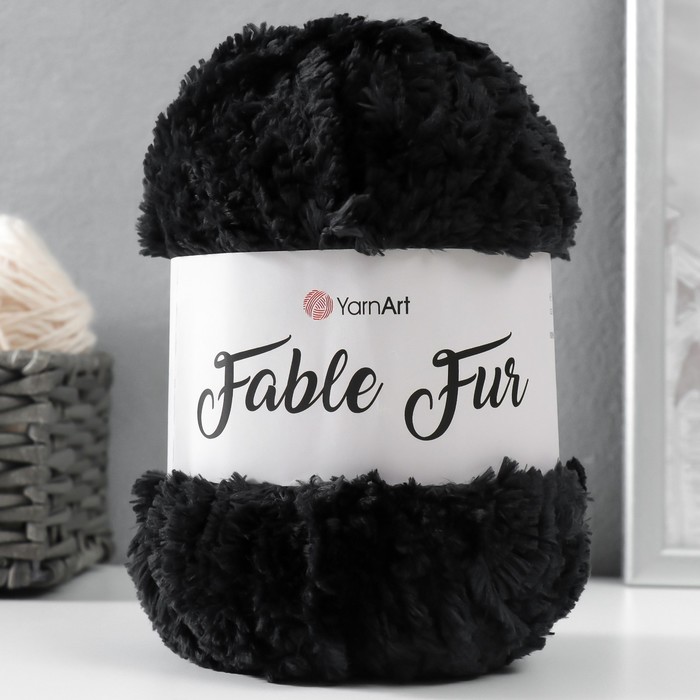 Пряжа "Fable Fur" 100% микрополиэстер 100м/100гр (967 речной жемчуг)