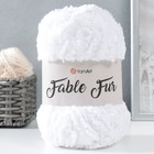 Пряжа "Fable Fur" 100% микрополиэстер 100м/100гр (965 белый) 9436801 - фото 10173825