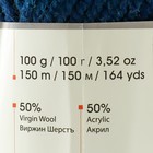 Пряжа "Shetland Chunky" 50% акрил, 50% шерсть 150м/100гр (633 морской) - Фото 4