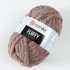 Пряжа "Fluffy" 100% микрополиэстер 70м/150гр (726 какао) - Фото 2
