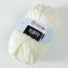 Пряжа "Fluffy" 100% микрополиэстер 70м/150гр (711 молочный) - Фото 2