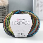 Пряжа "Heritage" 75% акрил, 25% шерсть 125м/50гр (333 аспарагус-жёлтый-василёк) - фото 301157724