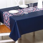 Клеёнка на стол, на тканевой основе, рулон 20 м, ширина 137 см - Фото 2