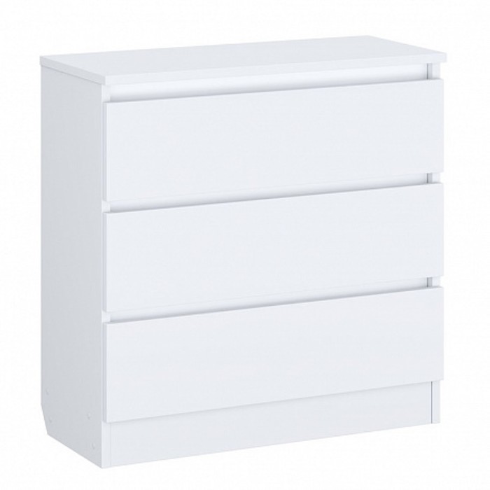 Комод детский Polini kids, 80×35×80 см, 3 ящика, белый - Фото 1