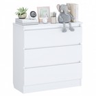 Комод детский Polini kids, 80×35×80 см, 3 ящика, белый - Фото 4