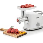 Мясорубка Gorenje MG1802SJW, 1800 Вт, 5 насадок, реверс, шинковка, белый - фото 51343112