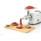 Мясорубка Gorenje MG1802SJW, 1800 Вт, 5 насадок, реверс, шинковка, белый - фото 51343106