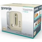 Тостер Gorenje T1100CLI, 860 Вт, 6 режимов, 2 тоста, бежевый/серебристый - фото 51337847 Тостер Gorenje T1100CLI, 860 Вт, 6 режимов, 2 тоста, бежевый/серебристый - фото 51337847