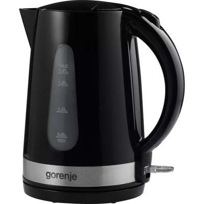 Чайник Gorenje K17BK, пластик, 1.7 л, 2200 Вт, чёрный