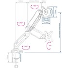Кронштейн для монитора Arm Media LCD-T21w, до 6.5 кг, 15-32", настольный, поворот и наклон, белый - фото 51307571 Кронштейн для монитора Arm Media LCD-T21w, до 6.5 кг, 15-32", настольный, поворот и наклон, белый - фото 51307571