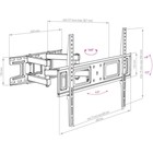 Кронштейн для телевизора Arm Media LCD-418, до 35 кг, 32-65", настенный, поворот и наклон, чёрный - фото 51434886 Кронштейн для телевизора Arm Media LCD-418, до 35 кг, 32-65", настенный, поворот и наклон, чёрный - фото 51434886