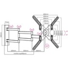 Кронштейн для телевизора Arm Media LCD-900, до 18 кг, 22-55", настенный, поворот и наклон, чёрный - фото 51434890 Кронштейн для телевизора Arm Media LCD-900, до 18 кг, 22-55", настенный, поворот и наклон, чёрный - фото 51434890