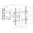 Кронштейн для телевизора Arm Media PARAMOUNT-40, до 50 кг, 26-65", настенный, поворот и наклон - фото 51434909 Кронштейн для телевизора Arm Media PARAMOUNT-40, до 50 кг, 26-65", настенный, поворот и наклон - фото 51434909