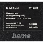 Кронштейн для телевизора Hama R1 118153, до 15 кг, 10-27", настенный, поворот и наклон, чёрный - фото 51588125 Кронштейн для телевизора Hama R1 118153, до 15 кг, 10-27", настенный, поворот и наклон, чёрный - фото 51588125