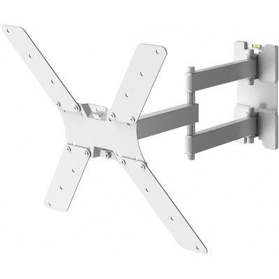 Кронштейн для телевизора Holder LCD-5566-W, до 45 кг, 32-55", настенный, поворот и наклон, белый