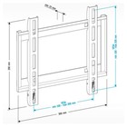 Кронштейн для телевизора Holder LCD-F2608, до 40 кг, 22-47", настенный, фиксированный, чёрный - Фото 2