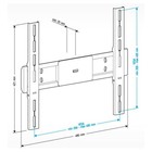 Кронштейн для телевизора Holder LCD-F4611, до 40 кг, 32-65", настенный, фиксированный, чёрный - фото 51435052