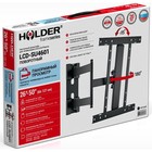 Кронштейн для телевизора Holder LCD-SU4601-B, до 35 кг, 26-50", настенный, поворот, чёрный - фото 51435061