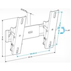 Кронштейн для телевизора Holder LCD-T2611, до 30 кг, 22-47", настенный, наклон, чёрный - фото 51435069 Кронштейн для телевизора Holder LCD-T2611, до 30 кг, 22-47", настенный, наклон, чёрный - фото 51435069