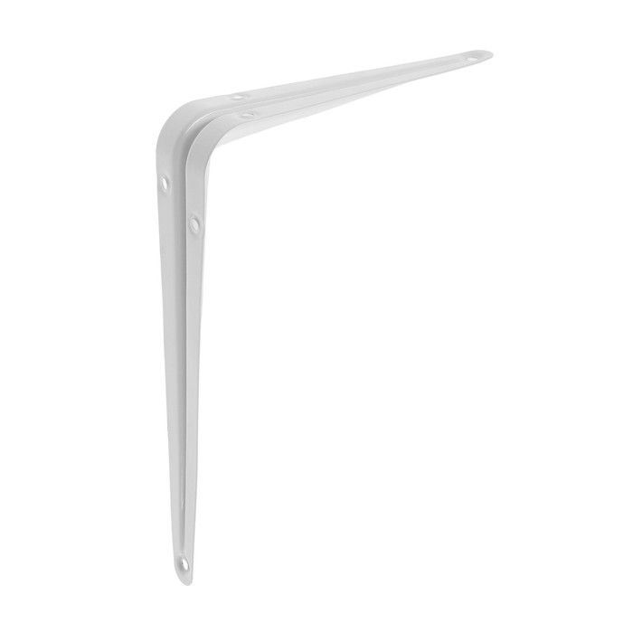 Кронштейн ТУНДРА, 200×150×0.8 мм, белый, 1 шт.