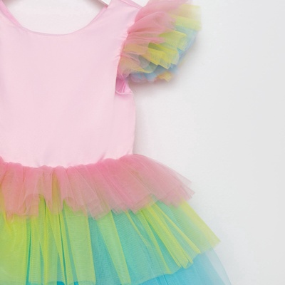 Платье нарядное для девочки KAFTAN «Радуга», рост 134-140 см