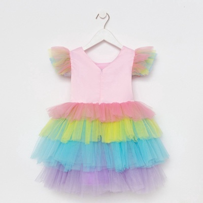 Платье нарядное для девочки KAFTAN «Радуга», рост 134-140 см