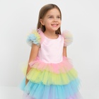 Платье нарядное для девочки KAFTAN «Радуга», рост 134-140 см - фото 64552420