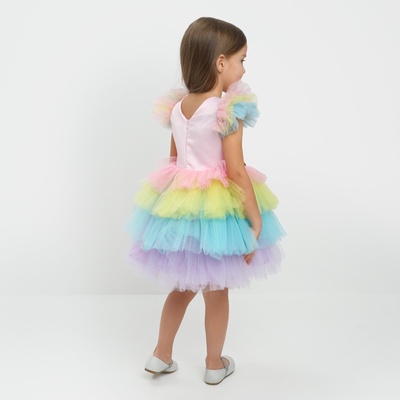 Платье нарядное для девочки KAFTAN «Радуга», рост 134-140 см