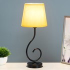 Лампа настольная Буржуа 1х15Вт Е14 16х16х40см черный/желтый RISALUX - фото 21958079