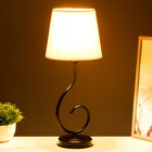 Лампа настольная Буржуа 1х15Вт Е14 16х16х40см черный/желтый RISALUX - фото 21958080