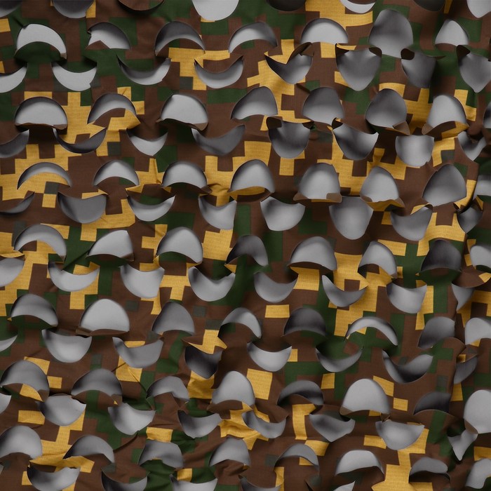 Сетка маскировочная, 3 × 2,2 м, жёлто-коричневая, «Пейзаж Утка» - фото 1909065795