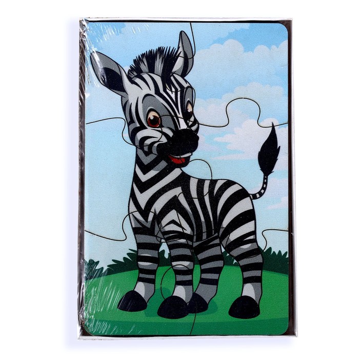 Набор пазлов «Лесные звери», 3 пазла, 6 деталей 59397