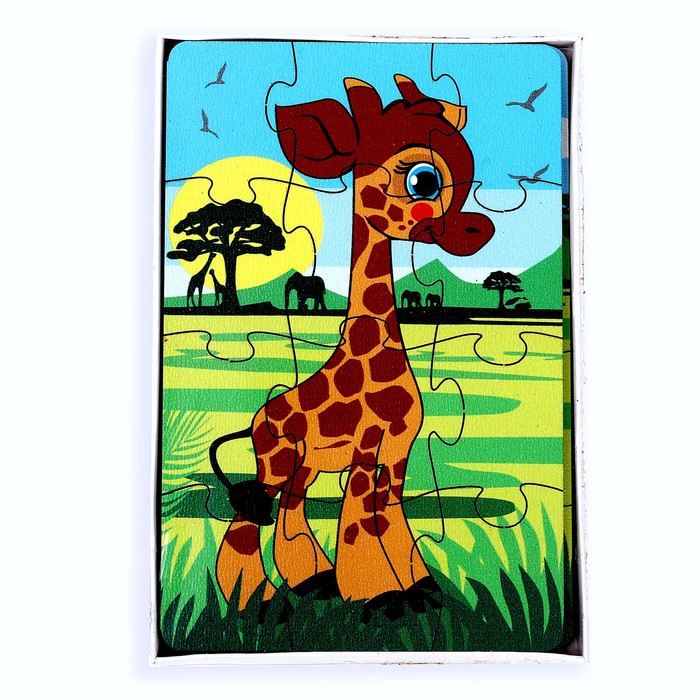 Набор пазлов «Лесные звери», 3 пазла, 12 деталей 59400