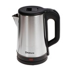 Чайник электрический Sakura SA-2167BK, металл, 1.8 л, 1800 Вт, серо-чёрный - Фото 1