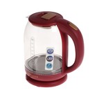 Чайник электрический Sakura SA-2709R, стекло, 1.8 л, 1800 Вт, бордовый - фото 51337967
