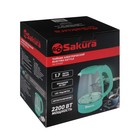 Чайник электрический Sakura SA-2733GR, стекло, 1.7 л, 2200 Вт, зелёный 9438301 - фото 12693707